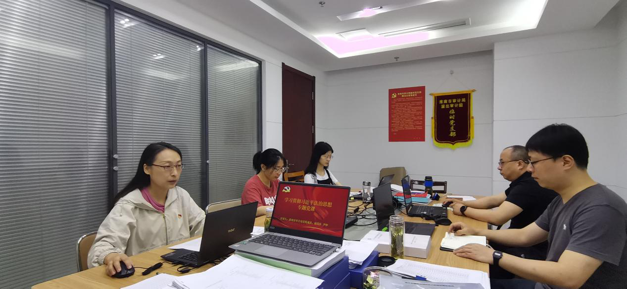 芜湖城镇老旧小区改造审计组临时党支部开展讲党课学习活动