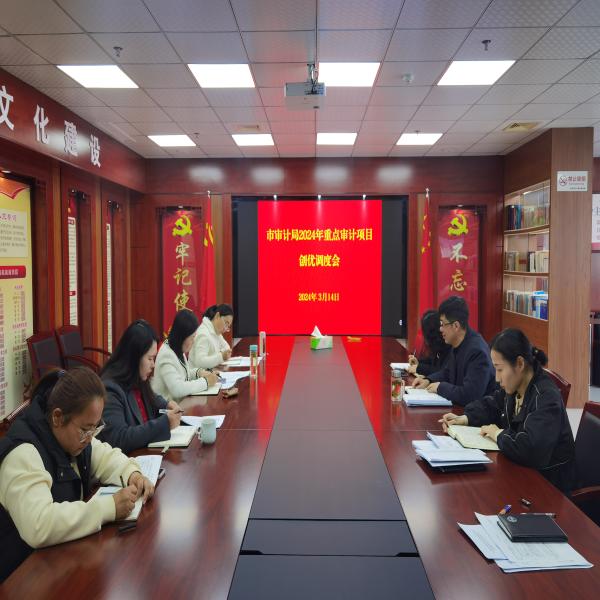淮南市审计局召开2024年重点审计项目创优调度会